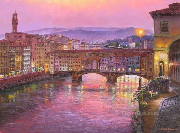 Paisajes Painting - Ponte Vecchio Ciudades Europeas.JPG